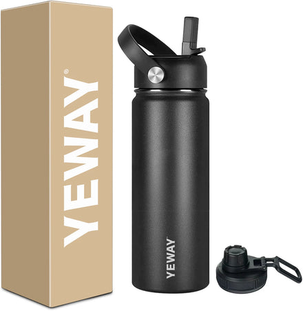 Tasses Reutilisables Custom Logo Gym Matte Ss 304 18/8 Hot and Cold Thermal Vacuum Insulated 18Oz Stainless Steel Water Bottle
