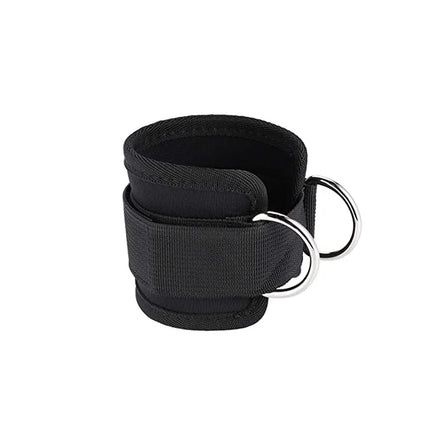 Double D-Ring Neoprene Padded Ankle Straps for Cable Machines Gym Workout Fitness Equipment with Safety Exercise Cuffs