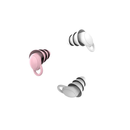 Custom Logo Reusable Silicone Earplugs Protective Safety Waterproof Noise Cancelling for Sleeping Festival Use