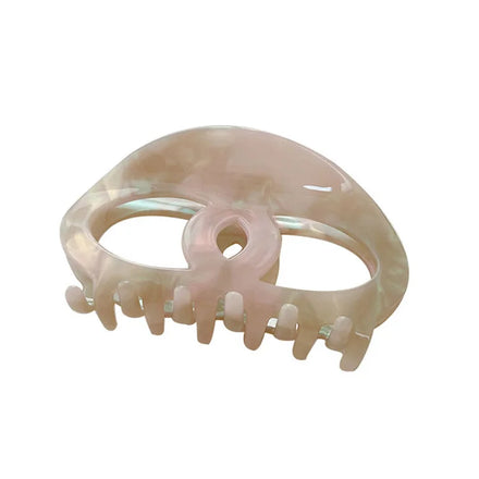 Korean New Style Acetate Hair Claw Clips 10cm Large Size Simple Pierced Hair Claws for Women
