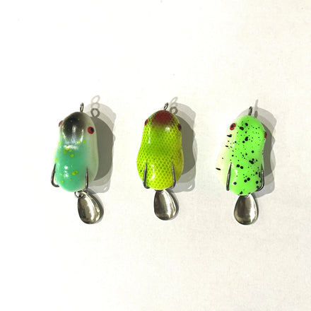 New 7 Colors Wholesale Jump Frog Fishing Bait Lure Jumping Factory Fish Hook Dangling Earrings Frog Lure