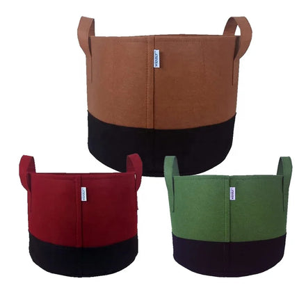 1/2/3/5/7/10/15 Gallon Non Woven Fabric Durable Reusable Biodegradable Double Color Grow Bags for Garden Farmhouse Style