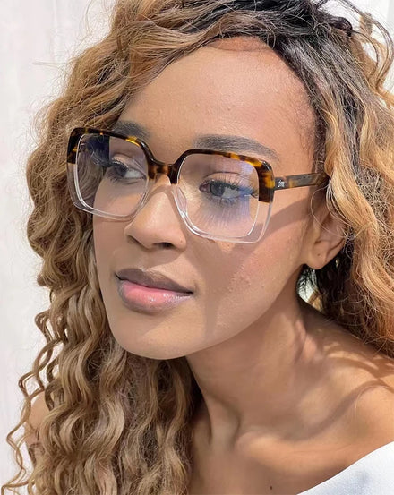 SPARLOO 2359 TR90 CP Anti Blue Light Womens square Oversized Big Eye Large Glasses Wholesale Stock Frame Optical OEM logo