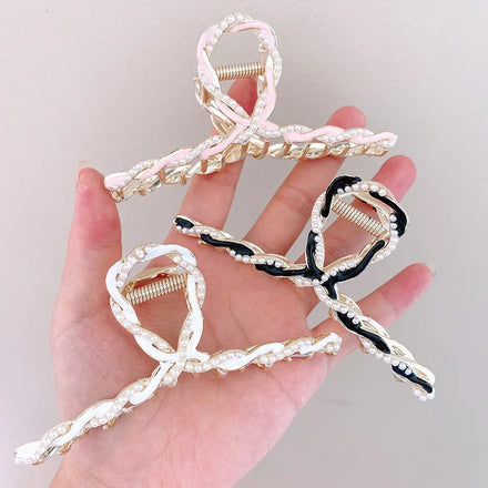 Wow Sheila High Quality Korean Fashion Style Simple Design Metal Claw Clip Large Size Elegant Sweet Girls Hair Clip