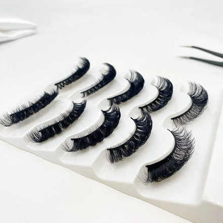 Very Beautiful 3D Faux Mink Lashes Russian Curl Lashes Wholesale Handmade DD Curl Lashes