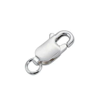 Silver Long Rectangular Parrot Clasps Square Lobster Clasp for Necklace Jewelry Findings 8mm 10mm 12mm 14mm 16mm