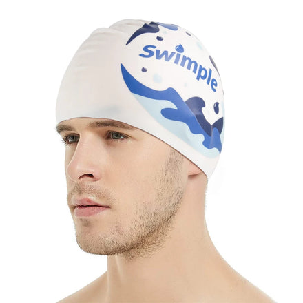 Custom Acceptable 100% Food Grade Silicone Waterproof Durable Swim Cap with Custom Logo Adult Unisex Color Fading Resistant