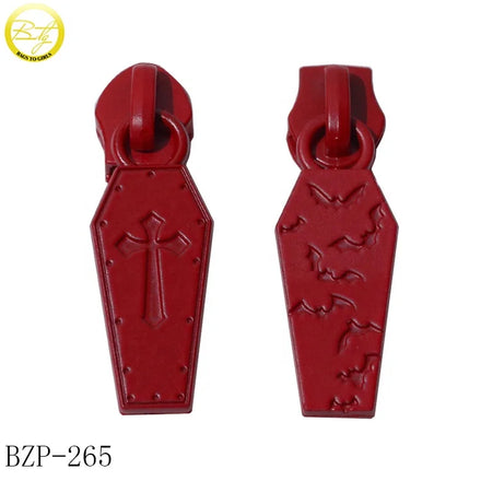 Fashion Metal Puller Slider Logos Decorative Shoes Hardware Branded Zipper Puller Accessory for Purse