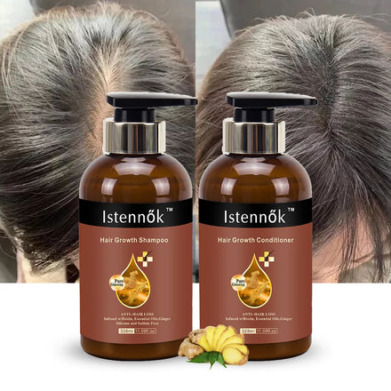 ISK Premium Biotin DHT Blocker Hydrolyzed Keratin Plant Extracts Care Sensitive Scalp Hair Regrowth Shampoo and Conditioner