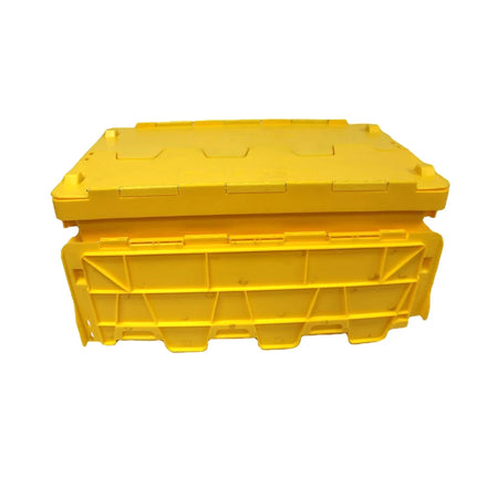 JOIN Logistics Stackable Moving Crates Plastic Moving Crate Collapsible Crate Nestable Stackable Turnover Box with Lid