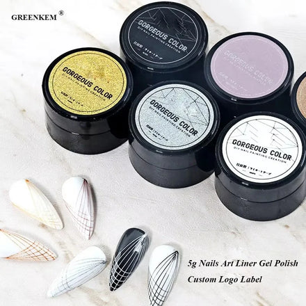 Creative Nail Art Design UV Drawing Elastic Spider Glue Nail Painting Gel Manicure Tools 5g Liner Gel Polish Nails Art