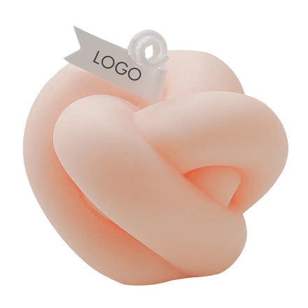 LE137 Eco-Friendly Factory New Design High Quality Knot Shaped Paraffin Wax Craft Candles Can Be Used As Holiday Decorations