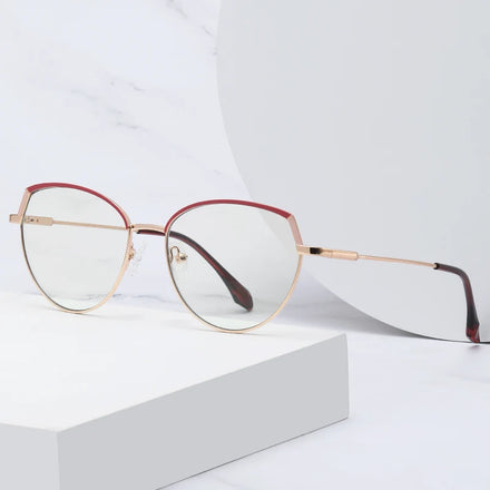 Wholesale Metal Spring Hinge Girl's Eyewear Full Frame Eyeglasses Frames Spectacles Optical Frame