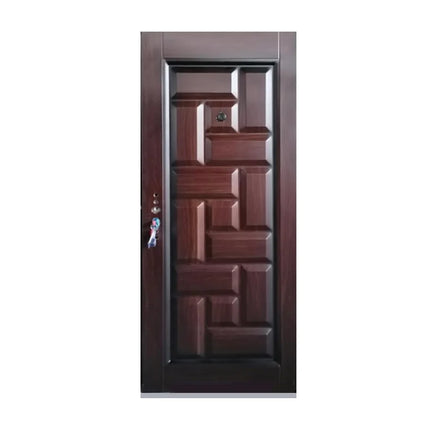 Fireproof Steel Single Door Main Metal Design Double Stainless Grill Security Doors for Home Modern Style