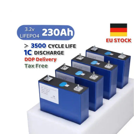 Beiersite LF280K 3.2V 230Ah LiFePo4 Solid State Batteries Brand New 10000 Cycles 5 Year Warranty Solar Energy 0.25m 6kg
