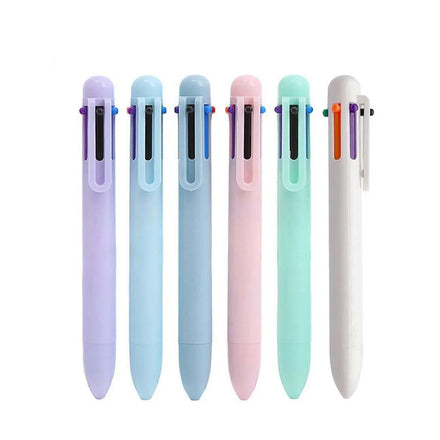Creative Macarons Six Color Customized Promotional Pen Cheap Ball Pens on Sale
