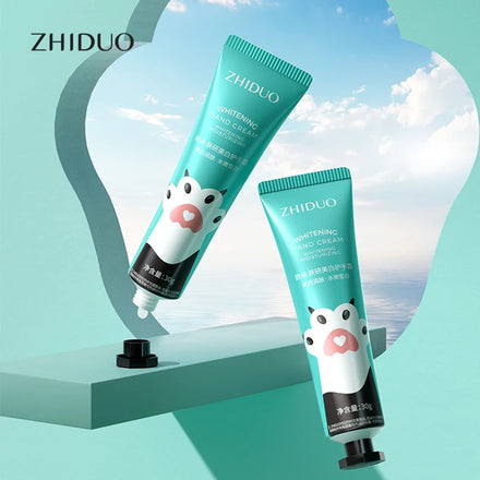 OEM Private Label ZHIDUO Moisturizing Nourishing Deep Cleansing White Pore Christmas Travel Rose Pomegranate Hand Cream