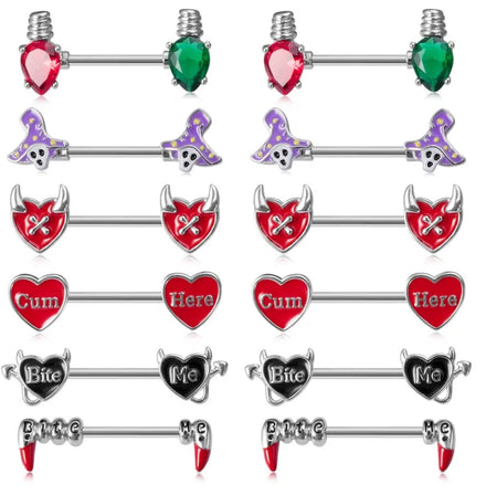 Gaby New Arrive Marble Nipples Rings Fashion Nipple Ring Picture Nipple Piercing Stainless Steel Wholesale Piercing Body Jewelry