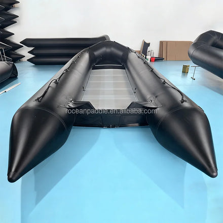 China Factory 6m 7m 8m 9m 10m Aluminum Floor 30 Person Large Inflatable Rescue Boat with Engine