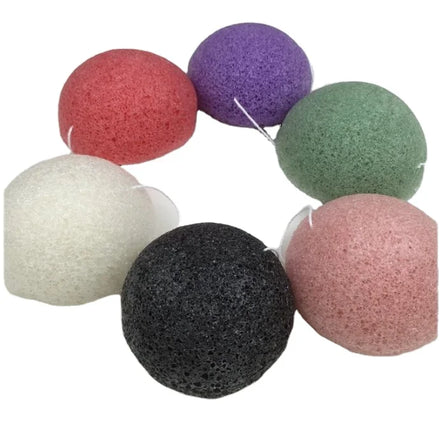 Natural Konjac Konnyaku Puff Face Wash Cleaning Sponge Exfoliator Cleanse Konjac Sponge Esponja Maquiagem Makeup Konjac