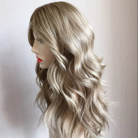 Yefinewig High Quality 100% Human Virgin Hair Jewish Silk Top Blonde WIgs