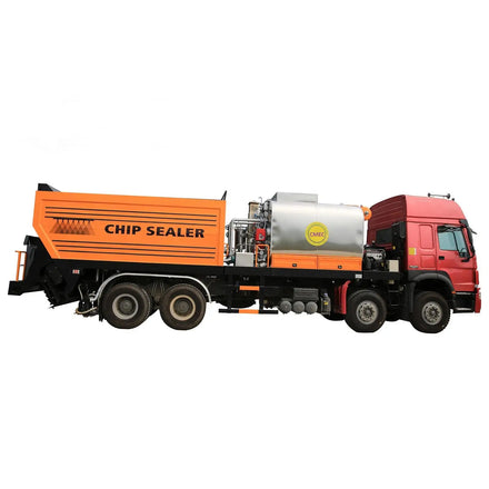 Sinotruck Chassis Chip Sealer Truck PLC Pump Asphalt Distributor Synchronous Bottom High Capacity Road Machine 25000kg Weight