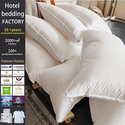 Manufacturer Custom Multiple Sizes 100% Cotton Wholesale Hotel Quality Hygienic Waterproof Rectangle Modern Cushion Pillows