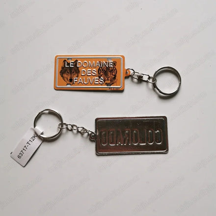 USA NM State 3d Custom Shaped Metal Embossed License Plate Keychain