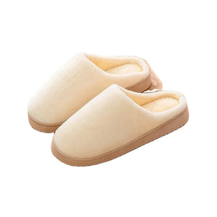 Classic Solid Color Warm Women Slippers for Indoor Home Customized Winter Home Slippers