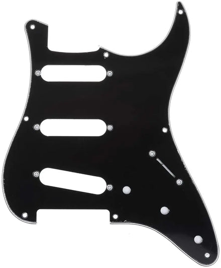 3Ply Black 11 Hole SSS ST Pickguard Guitar Sractah Plate for USA Mexican Made Standard ST Guitar Parts