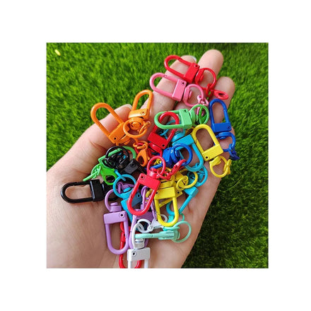 Latest Metal Lobster Clasp Hook Keychain End Connectors Plating Color 100pcs Key Ring Keychain Fit Jewelry Bracelet Making