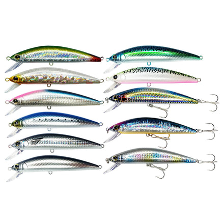 37.5g ABS Sinking Minnow Lure Hard Bait Multi-Color for Ocean/Boat Sea Fishing