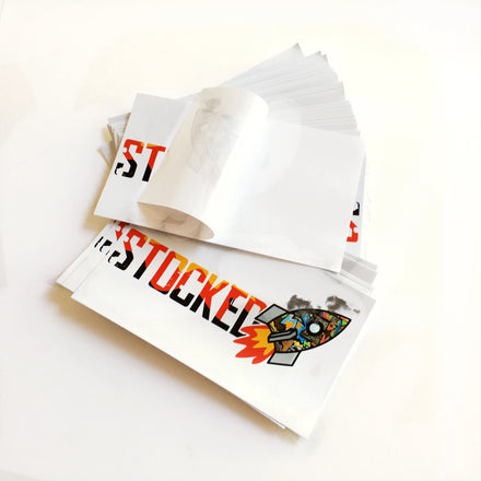 High Quality Waterproof UV Printed Decorative Rectangle Custom Vinyl Stickers for Unique Business Promotion