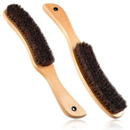 Free Sample Wooden Handle Static Brush with Horsehair for Cleaning Clothes and Hats