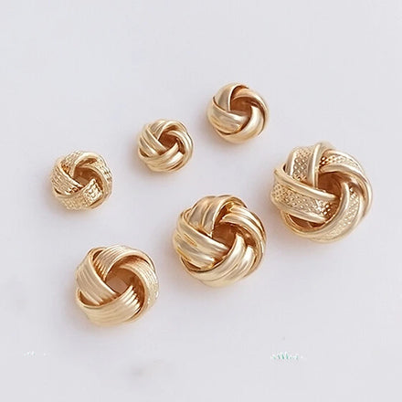 Diy Bracelet Collarbone Necklace Earrings Pendant Gold Plated Handmade Spacer Beads Dangling Beads
