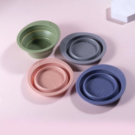OEM Make-up Brushes Cleaning Silicone Collapsible Bowl New Custom Portable Kids Painting Brush-cleaning Cup