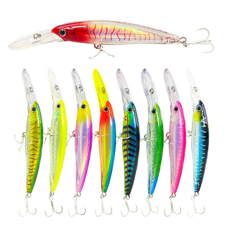 2022 New Artificial Fishing Tackle 46g 140mm Minnow Lure for Trolling Lures Baits Magnum Trolling Fishing Lure Deep Diver