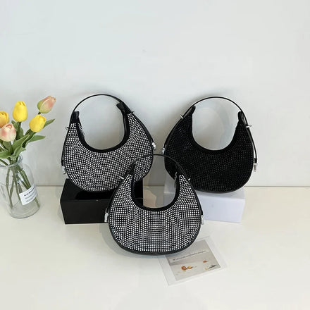 HX Luxury Bright Solid PU Leather Zipper Closure Unisex Fashion Small Capacity Messenger Bag