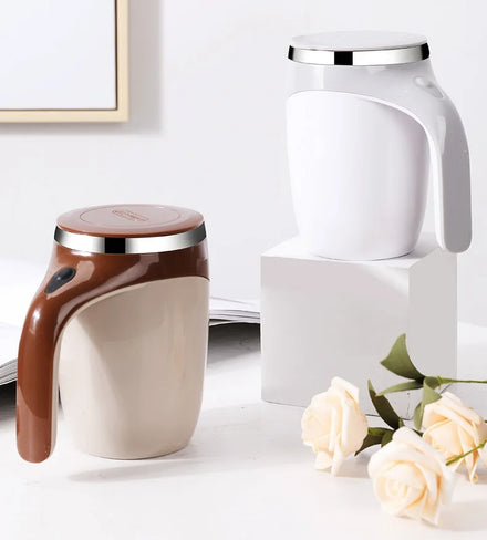 Self Stirring Mug Tea Coffee Electric Rechargeable Battery Auto Mixing Cup Magnetic Stainless Steel Mug Coffee Cup for Office