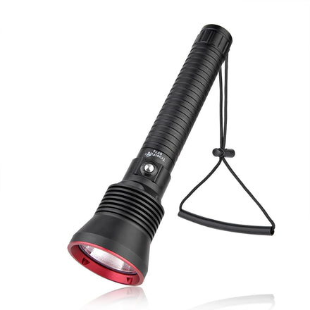 For DF70 Tactical Aluminum Alloy Underwater 70 Meters Waterproof 3200 Lumen High-Medium-Low-Strobe-SOS Diving LED