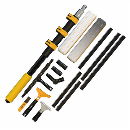 For 3 in 1 Aluminum Telescopic Window Squeegee Eco-Friendly Household Cleaning Tools Extension Cleaning Pole