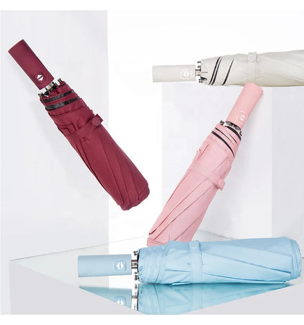25 inch large size 3 fold cheap new automatic umbrella for promotion gift umbrella