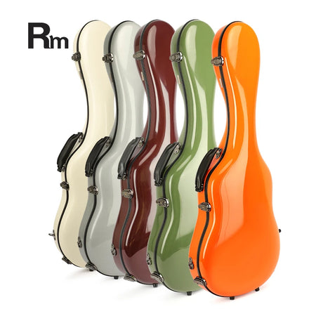 SUN-RC Rainbow Factory High Quality Light Finish Waterproof Fiberglass FRP Cover 39 Inch Classical Acoustic Guitar Case Velvet