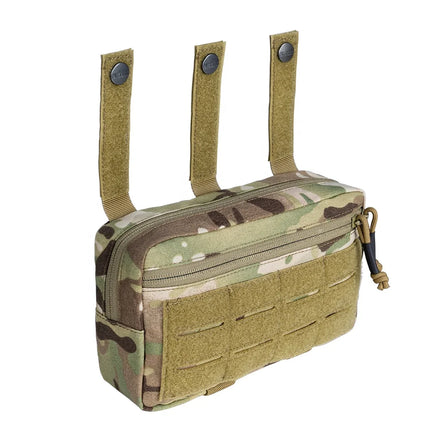 IDOGEAR Dual Zippers Utility Tools EDC Dump Multi-Purpose Bag Tactical Pouch Molle Pouch for Tactical Vest