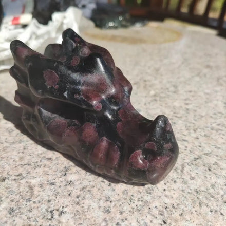 New Arrival Natural Astrophylite Crystal Dragon Crafts Healing Stone for Wholesale
