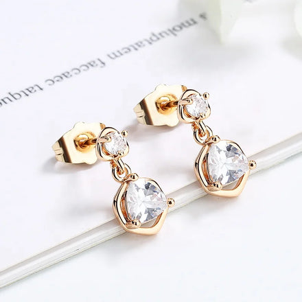 Fashion Jewelry Earrings 18K Gold Plated Party Earring Non Tarnish & Waterproof Jewelry Large Bling Earrings