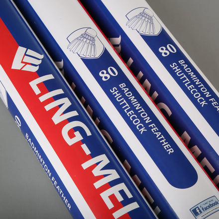 Lingmei Brand 80 Badminton Shuttlecocks for Tournament