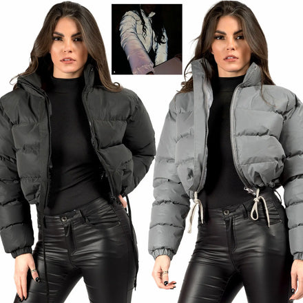 Winter Plus Size Women Coats Zipper Sport Fashion Popular Style Down Custom Logo Pu Bubble Puffer Jacket