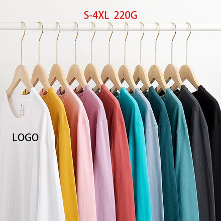 Custom Logo 100% Cotton Blank Plain Long Sleeve Top Embroidery Unisex Stacked Sweatsuit Top