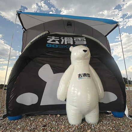 Customized Size Outdoor Inflatable Tents Waterproof Portable PVC Four-season Automatic Assembly Block Sun Camping Beach Event